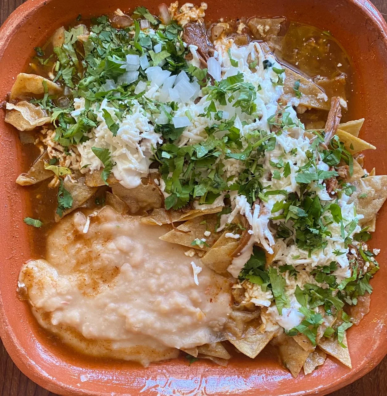 Chilaquiles con birria